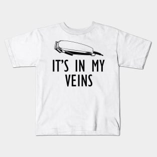 Barber - It's in my veins Kids T-Shirt